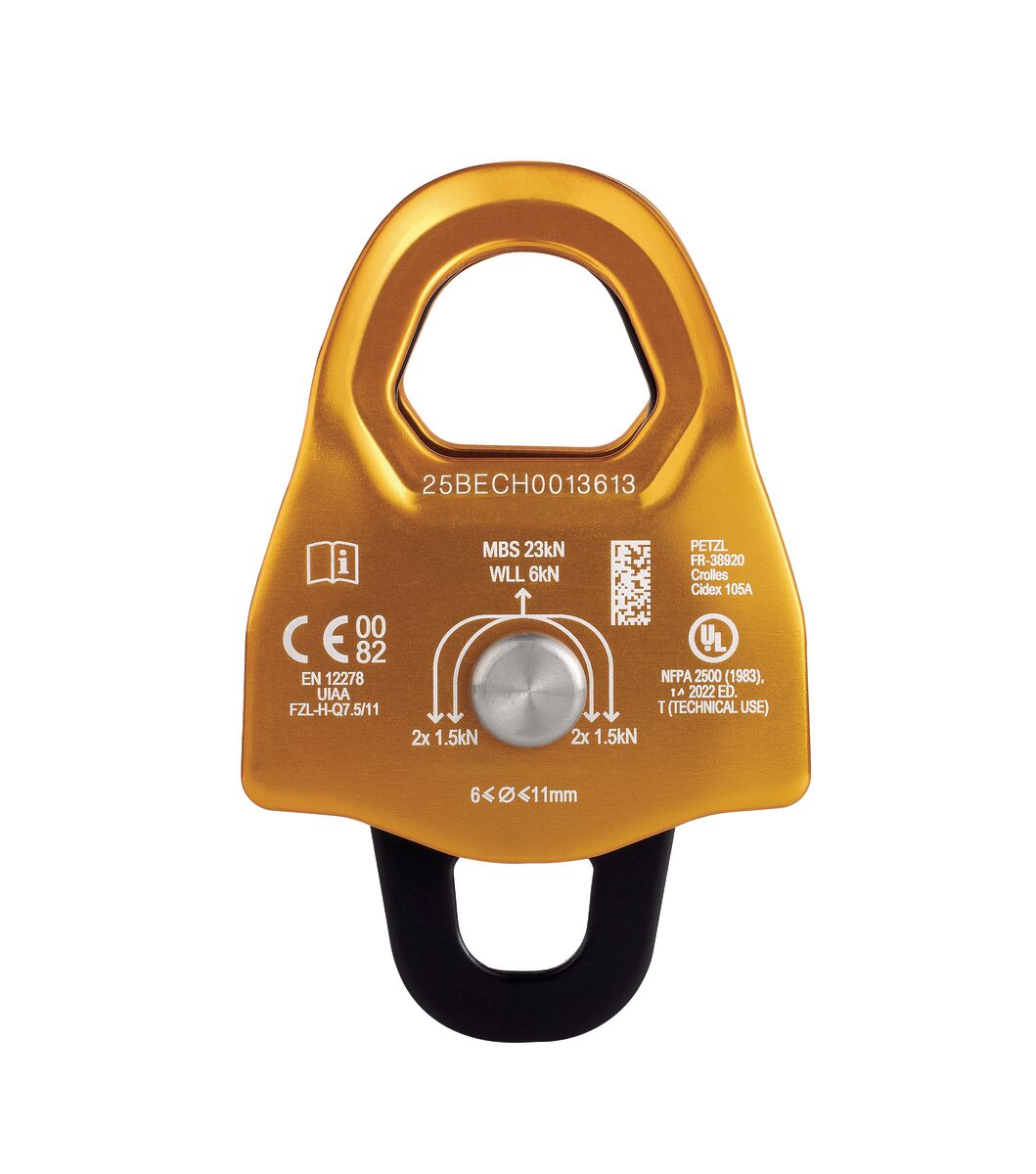 Petzl MINDER S2 Double Prusik Pulley | Compact Twin Haul Pulley from Columbia Safety
